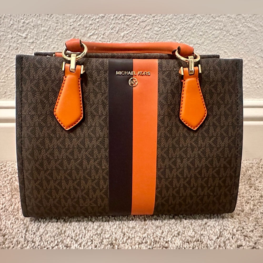 Michael Kors Marilyn Leather Medium Satchel